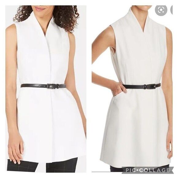 NWT Elie Tahari Savannah Blazer Suit Vest Tunic - Picture 1 of 11